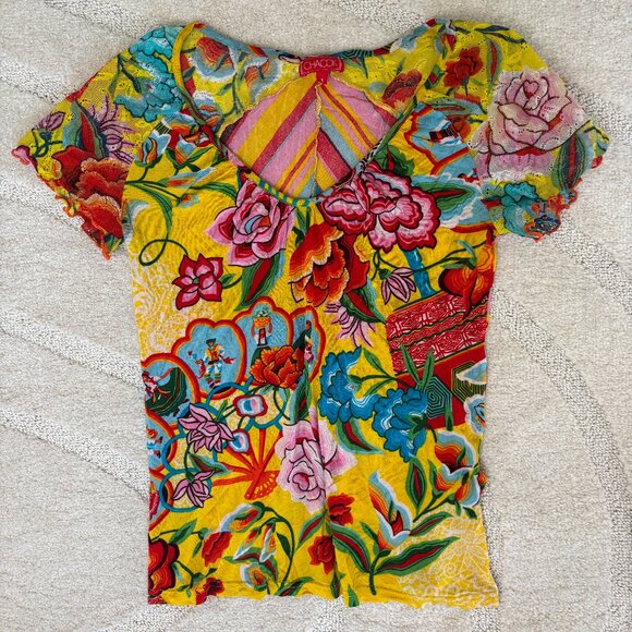 Vintage Chacok Bright Print Tee - Picture 1 of 5